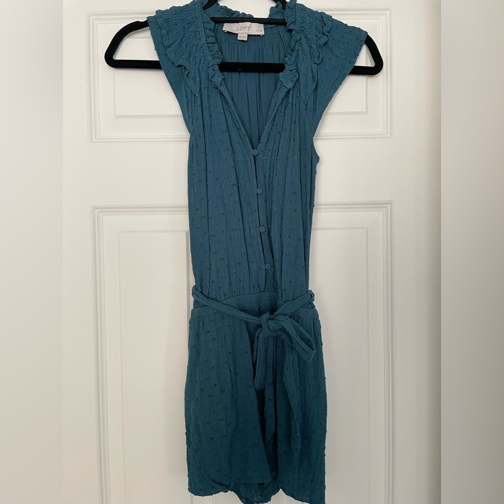 LOFT Petite Clip Dot Romper